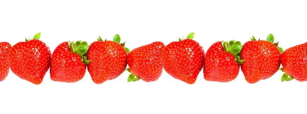 Ώριμα φράουλα ομοιογενές φόντο — Φωτογραφία Αρχείου