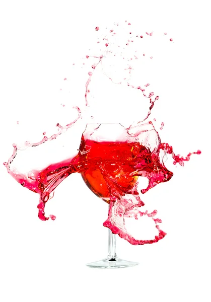Rotto un vino di vetro — Foto Stock