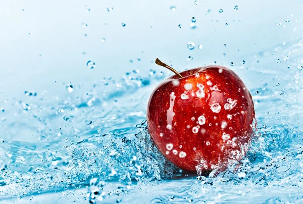 stock image Apple and water