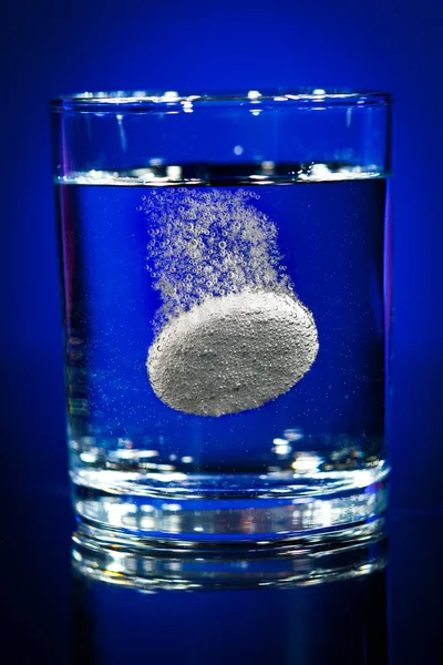 stock image Tablet in a water glass