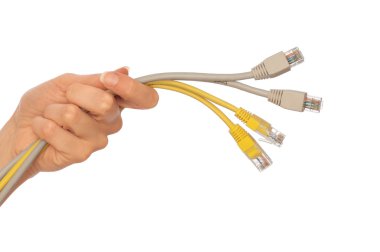 LAN cords clipart