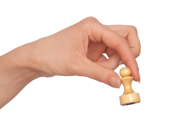 White pawn — Stock Photo, Image