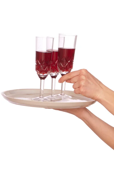 Three glasses champaigne — Stock Photo, Image
