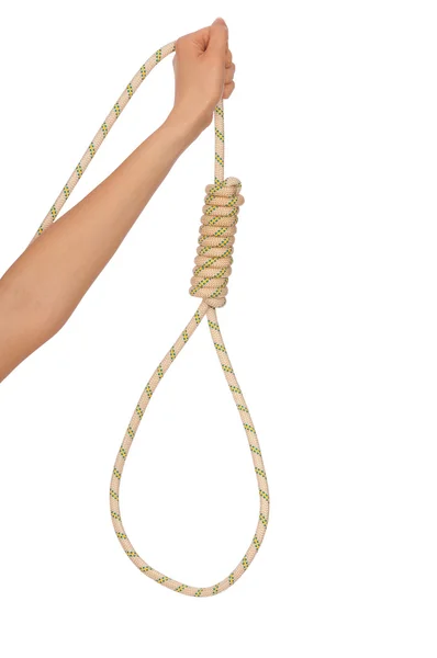 Suicide with rope — Stock Photo, Image