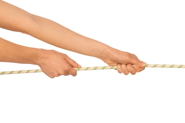 Puxar de uma corda — Fotografia de Stock