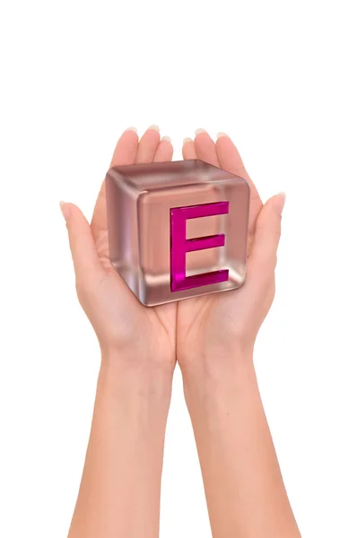 Carta E — Fotografia de Stock