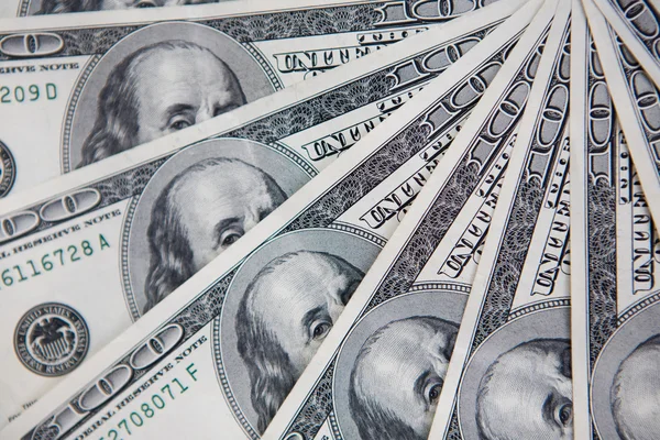 Money, 100 american dollars — Stock Photo, Image