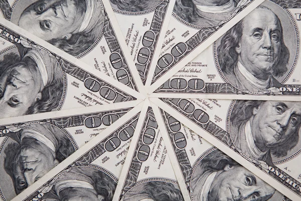 Money, 100 american dollars — Stock Photo, Image