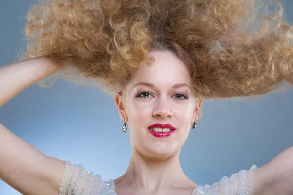 Saç Modeli Yumuşak Odak Gözlere Odaklanın — Stok fotoğraf