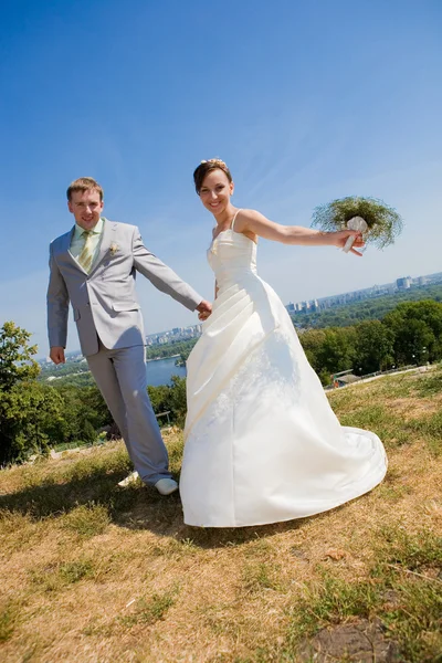 Ženich a nevěsta — Stock fotografie