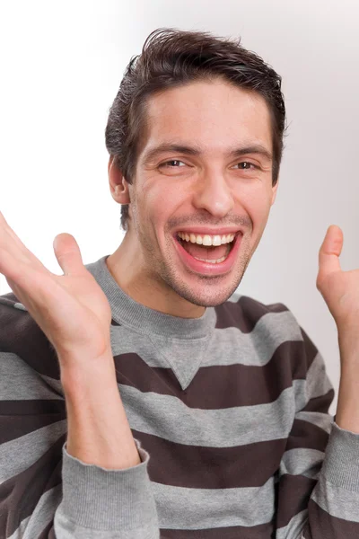 Homem feliz de pé — Fotografia de Stock