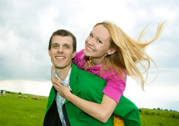 Happy Smiling Couple — Stock Photo, Image