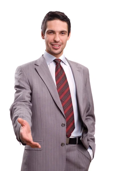 Businessman Saying Welcome Royalty Free Stock Photos