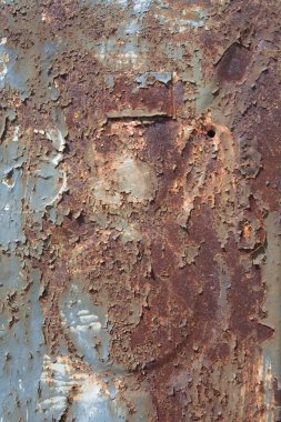 Rusty metal surface texture close up photo clipart