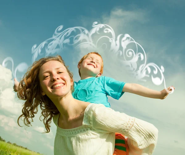 Mother and Son Having Fun — Stock Photo, Image
