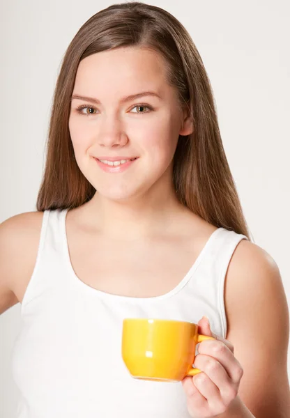 Girl with Cup — Stock Photo, Image