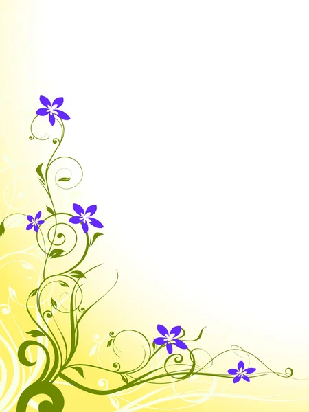 Floral background in the vector — Stock Vector