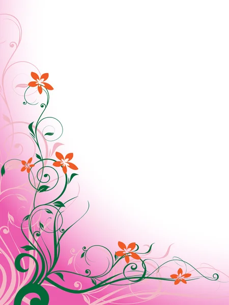 Floral background in the vector — Stock Vector