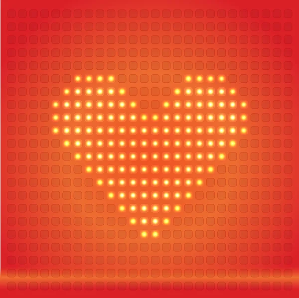 Vector pixel heart. Stock Vector