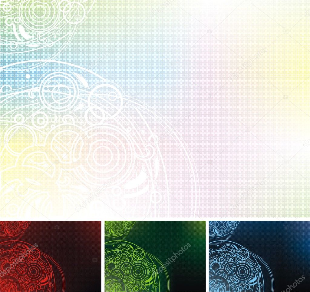 Set of color backgrounds