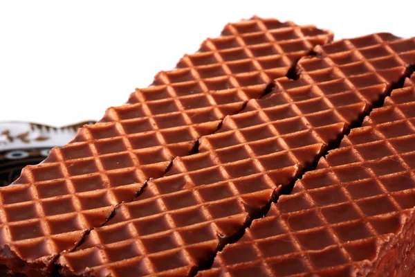 Wafers in chocolate — Stock Photo, Image