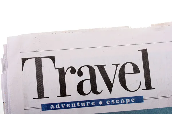 Travel newspaper — Stock Photo, Image