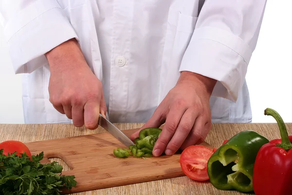 Cook cuts — Stock Photo, Image