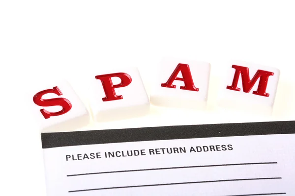 Ordet spam — Stockfoto