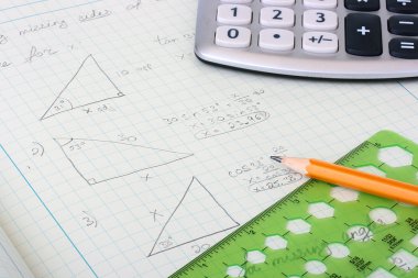 Geometrical calculations clipart