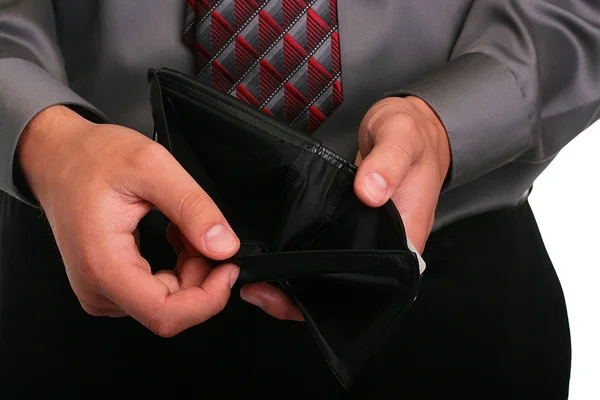 財布を持ったビジネスマン — ストック写真
