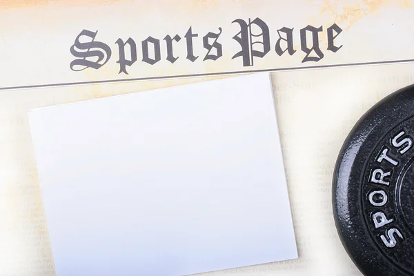 Sports page — Stock Photo, Image