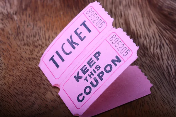 Εισιτήρια και κουπόνι — Φωτογραφία Αρχείου