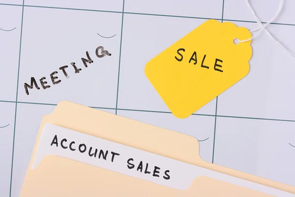 Account sales folder — Stock Photo, Image