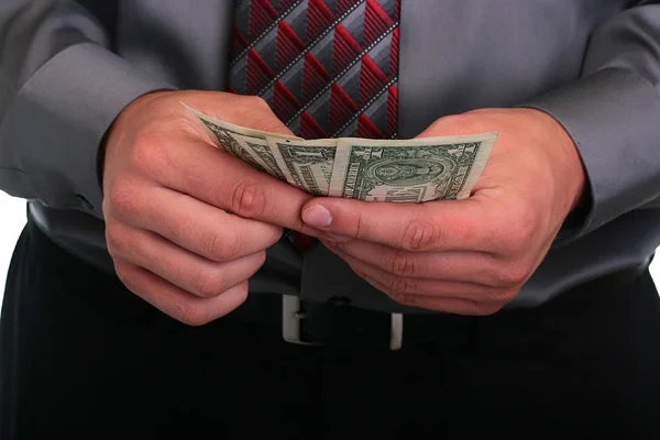 Businessman and money — Stock Photo, Image