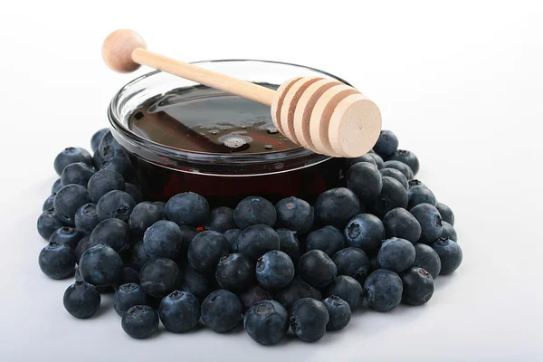 Honey and blueberry — Stock Photo, Image