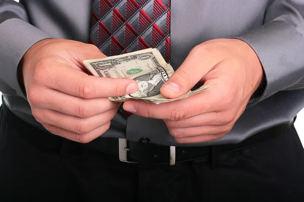Businessman and money — Stock Photo, Image