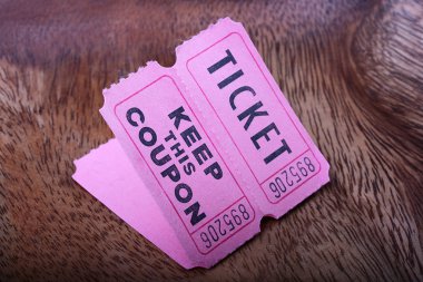 Tickets with the coupons clipart