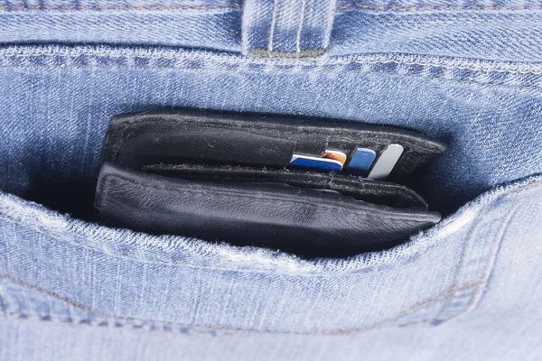 Handväska med kreditkort — Stockfoto