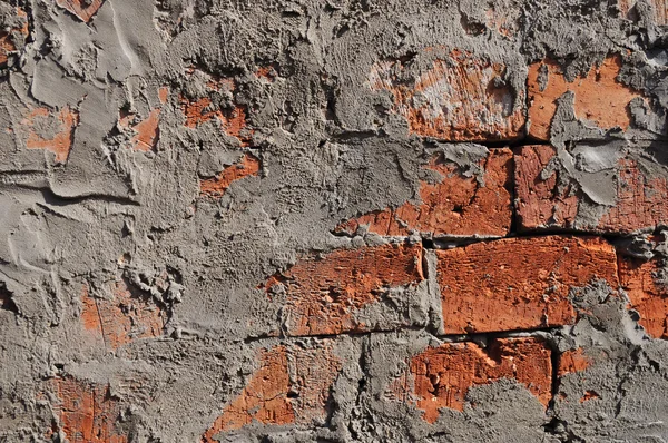ラフな赤レンガの壁の背景 — ストック写真