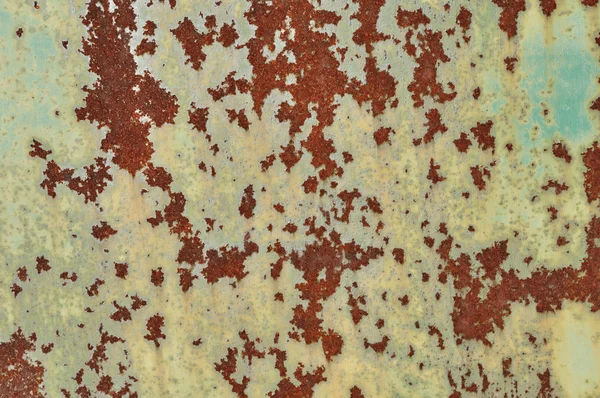Rusty verde colorido metal fundo — Fotografia de Stock
