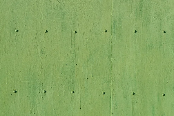 Πράσινο μεταλλικό φόντο με βίδες — Φωτογραφία Αρχείου