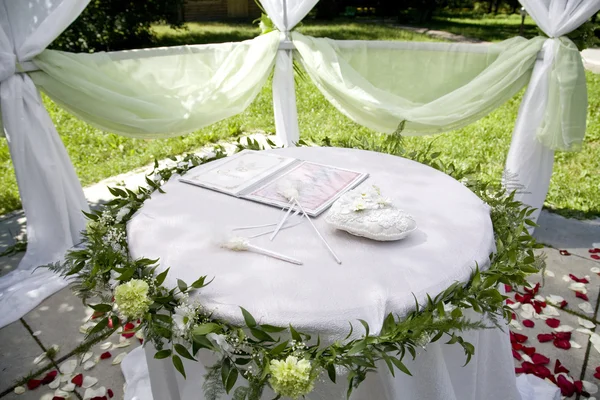 婚礼帐篷 免版税图库照片