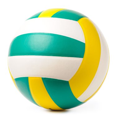 Beyaz üzerine izole voleybol