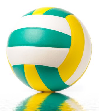 Beyaz üzerine izole voleybol