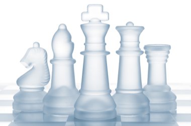 Transparent glass chess clipart