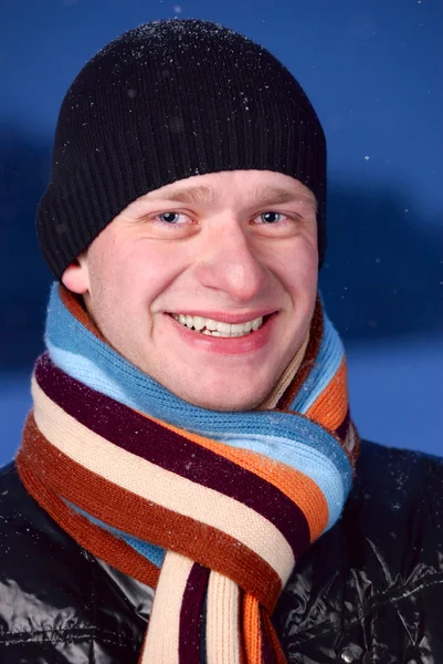 Portret zimowych nocy — Zdjęcie stockowe