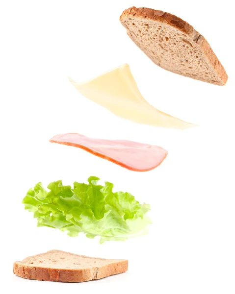 Matlagning sandwich — Stockfoto