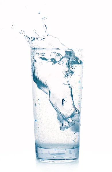 Splash dans le verre d'eau — Photo