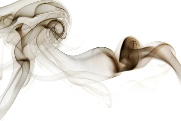 Fumaça isolada no fundo branco — Fotografia de Stock