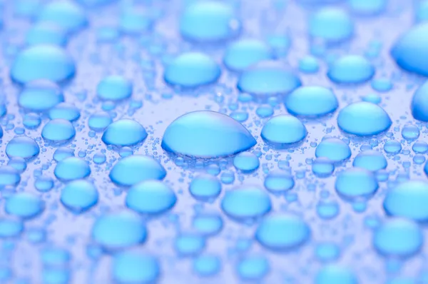 蓝色水滴 — 图库照片
